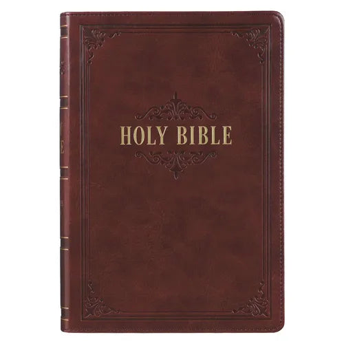 KJV Bible Giant Print Full-Size (Faux Leather, Burgundy)