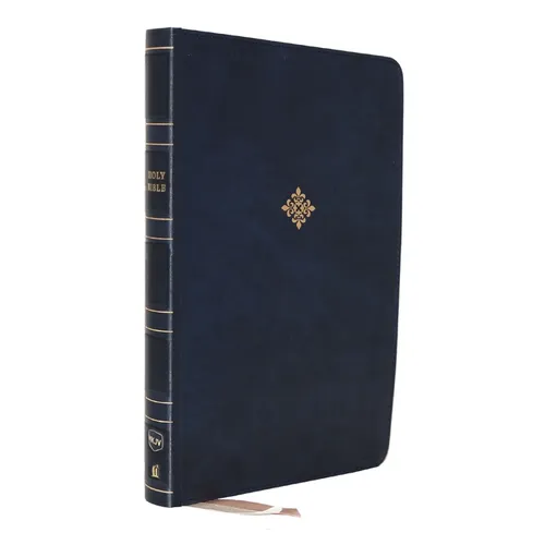 Nkjv, Thinline Reference Bible, Large Print, Leathersoft, Blue, Red Letter Edition, Comfort Print: Holy Bible, New King James Version